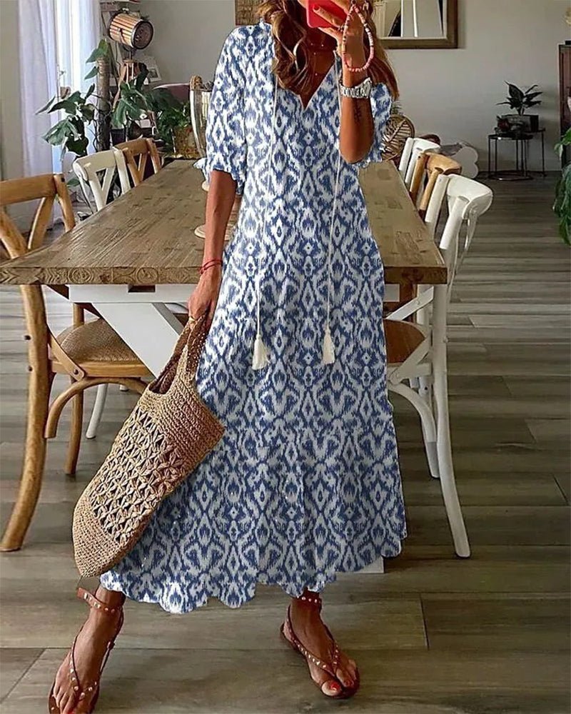 Summer | Effortless Boho Flattering Dress