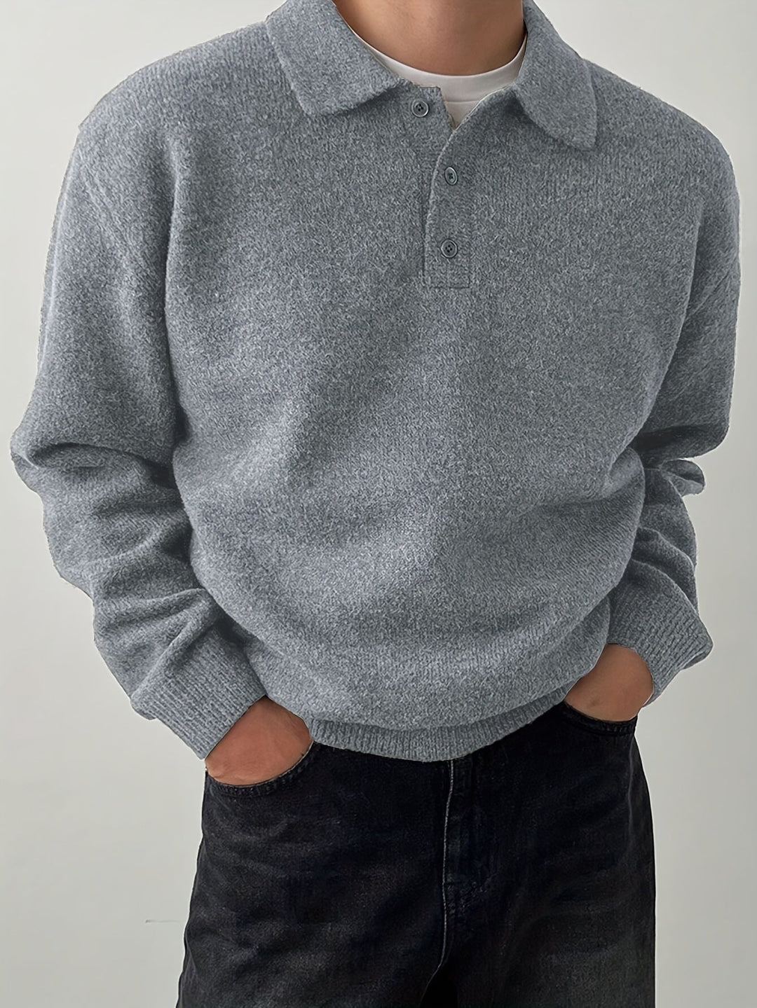 Landon | Refined Polo Collar Sweater