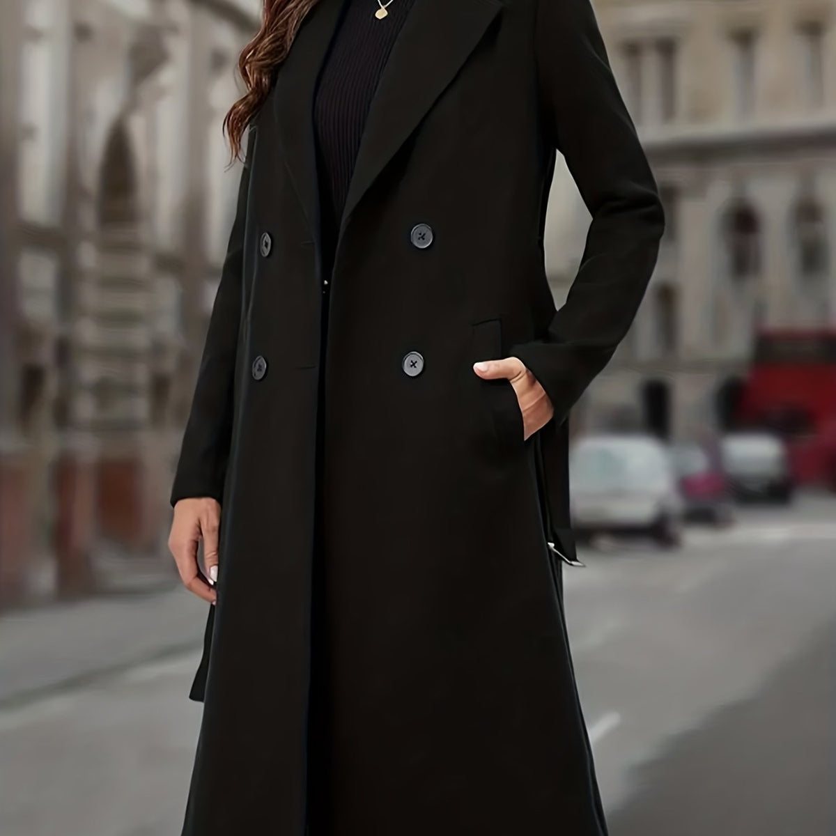 Aurelia | Double-Breasted Long Coat