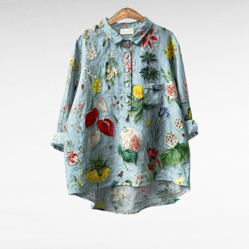 Krystal | Classic Artistic Button Up Blouse