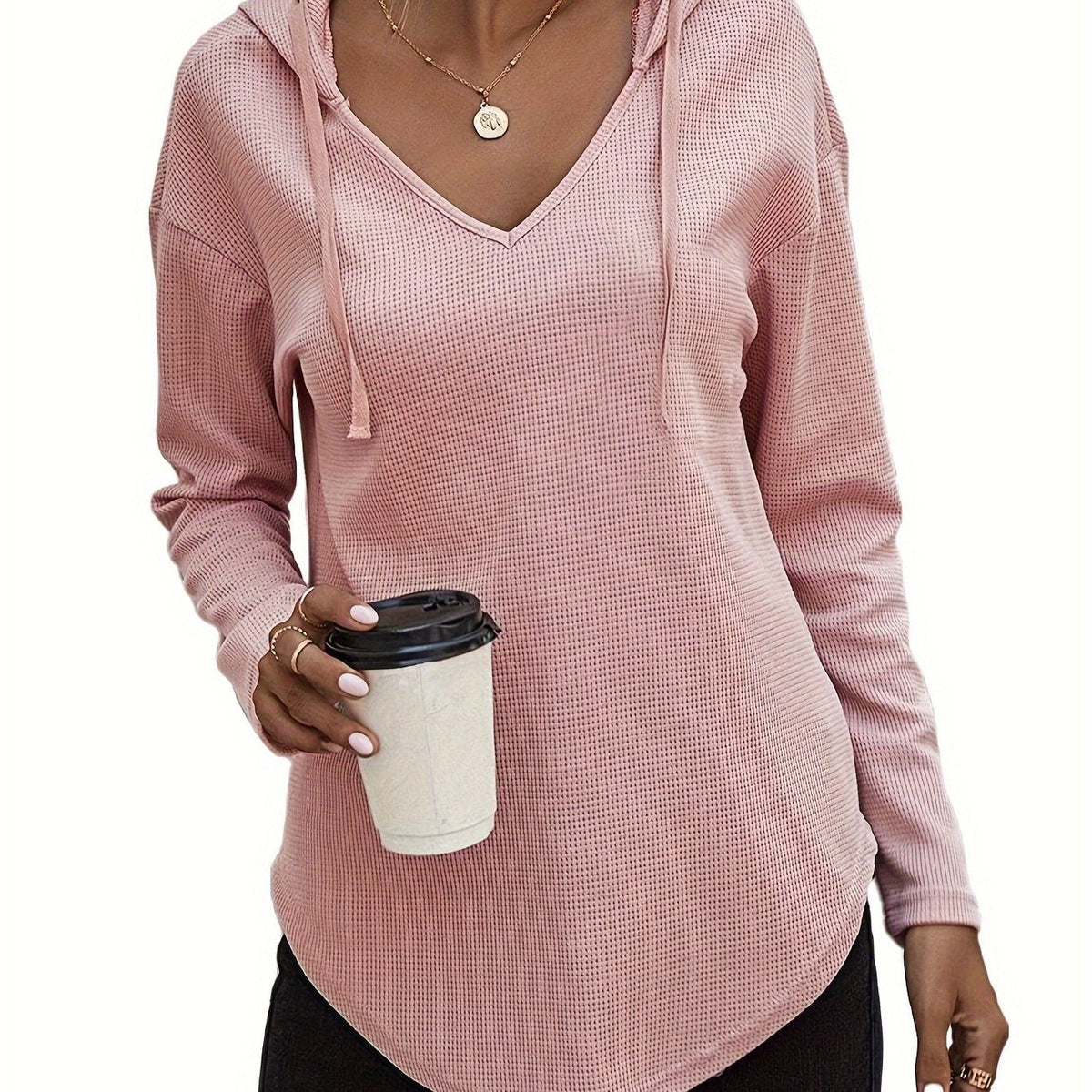 Kendra | Relaxed V-Neck Hoodie