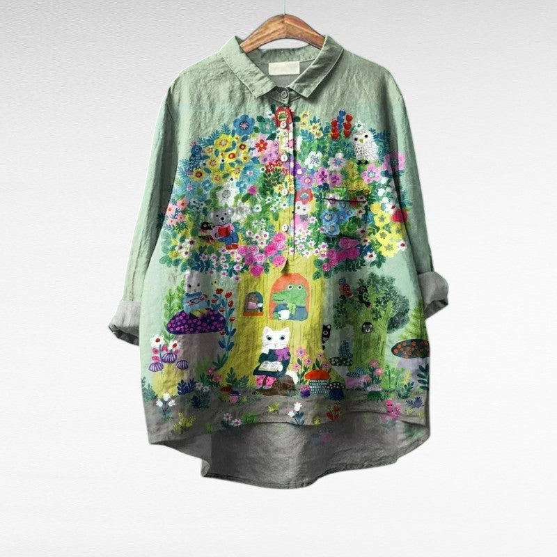 Monique | Modern Artistic Collar Blouse