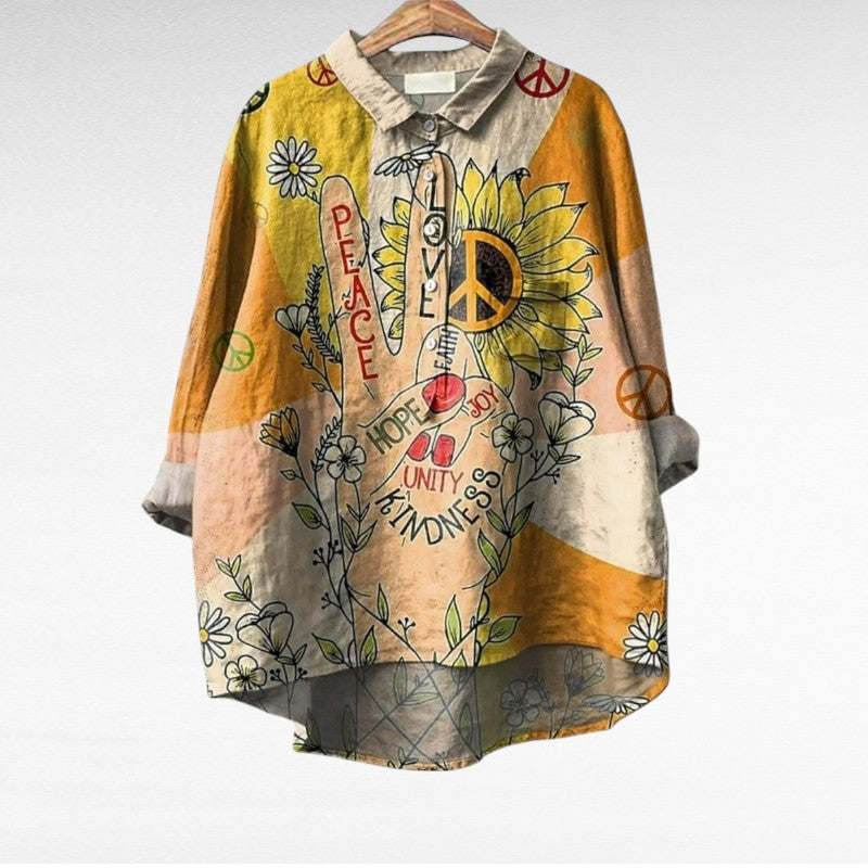 Loretta | Modern Hippy Boho Collar Blouse