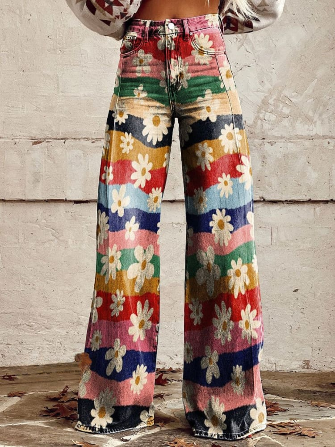 Cynthia | Elegant Multicolor Floral Pants