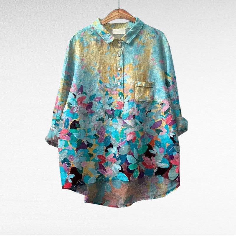 Shanice | Stylish Floral Button Blouse