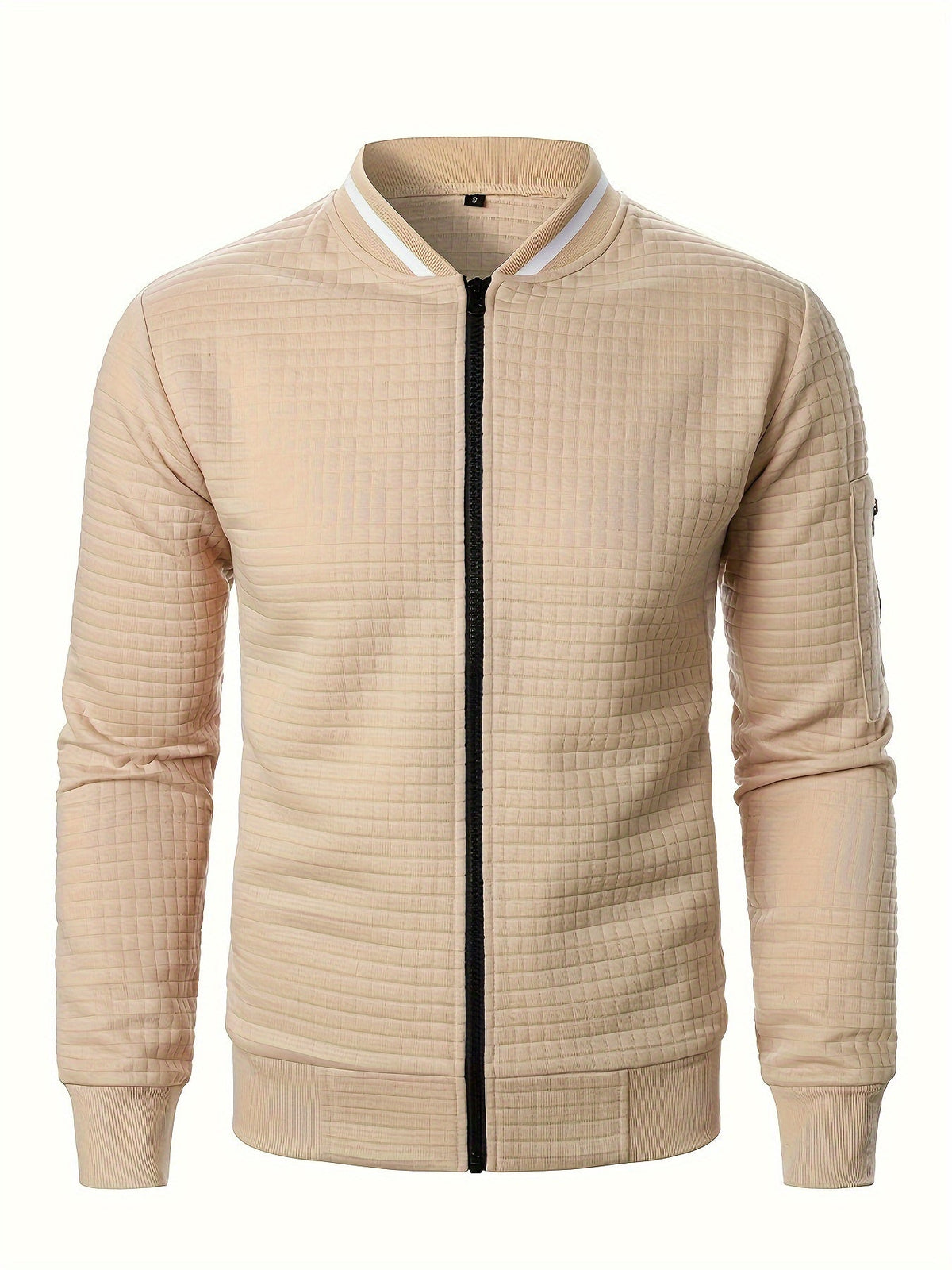 Raymond | Textured Zip-Up Bomber Jacket