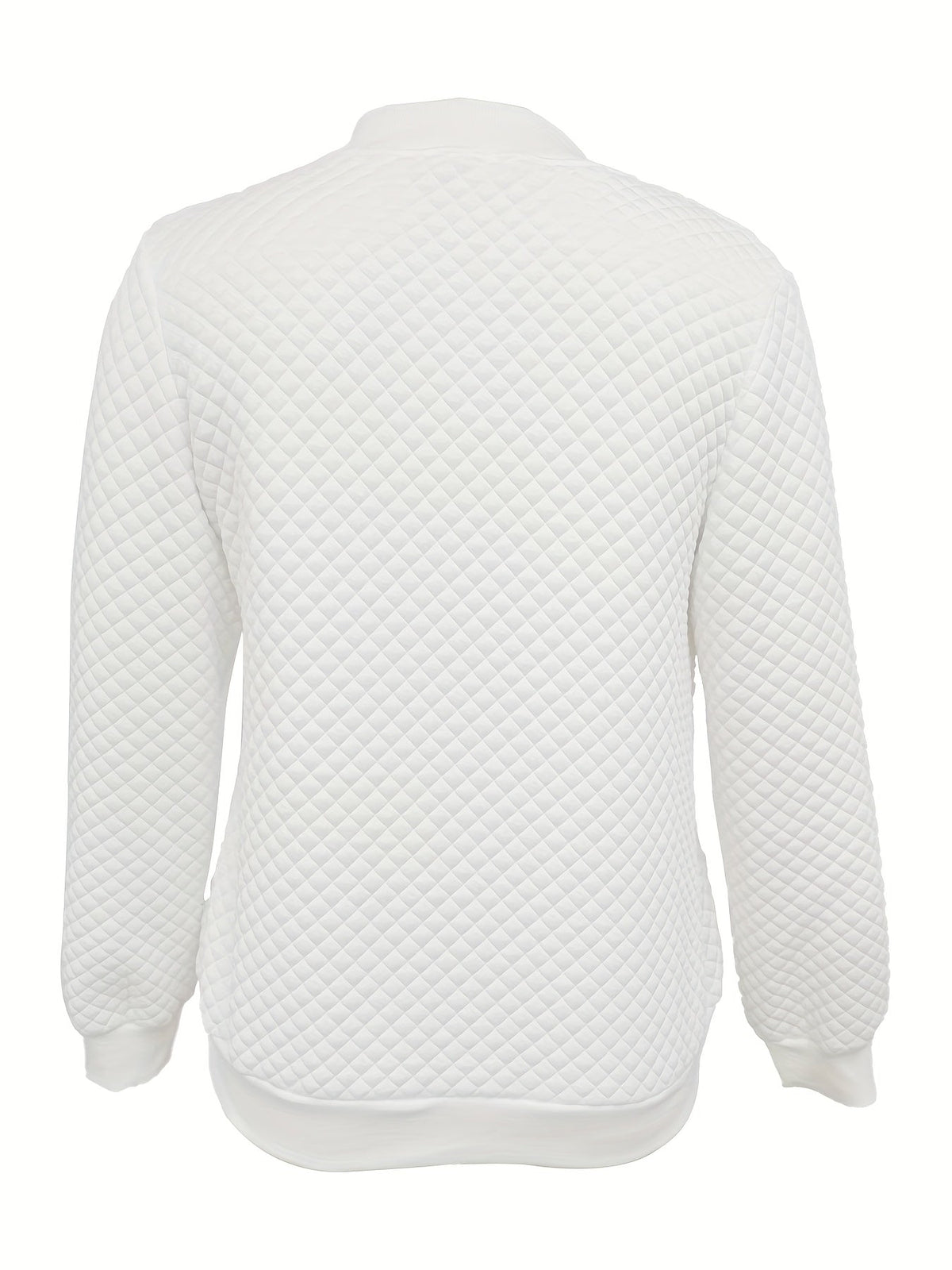 Carolyn | Quilted-Texture Baseball Jacket