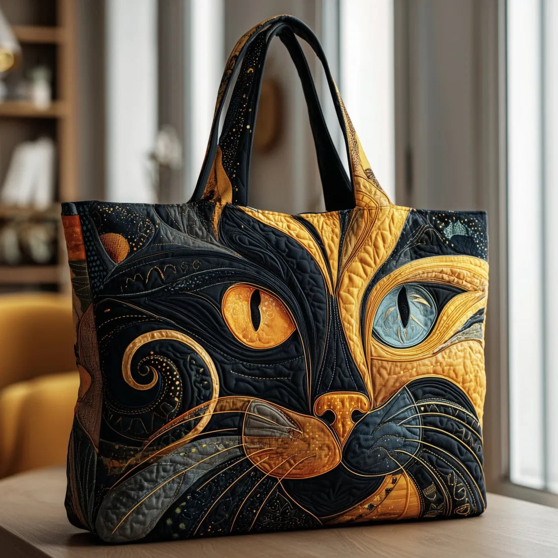 Nicole | Stylish Cat Art Tote Bag