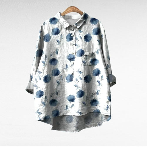 April | Classic Floral Collar Blouse