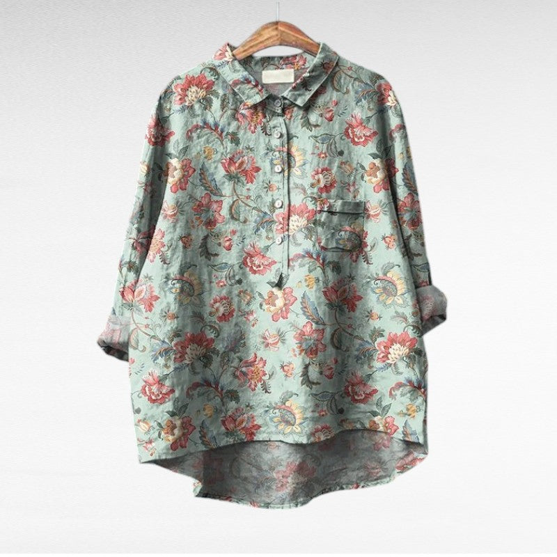 Leslie | Stylish Multicolor Floral Blouse
