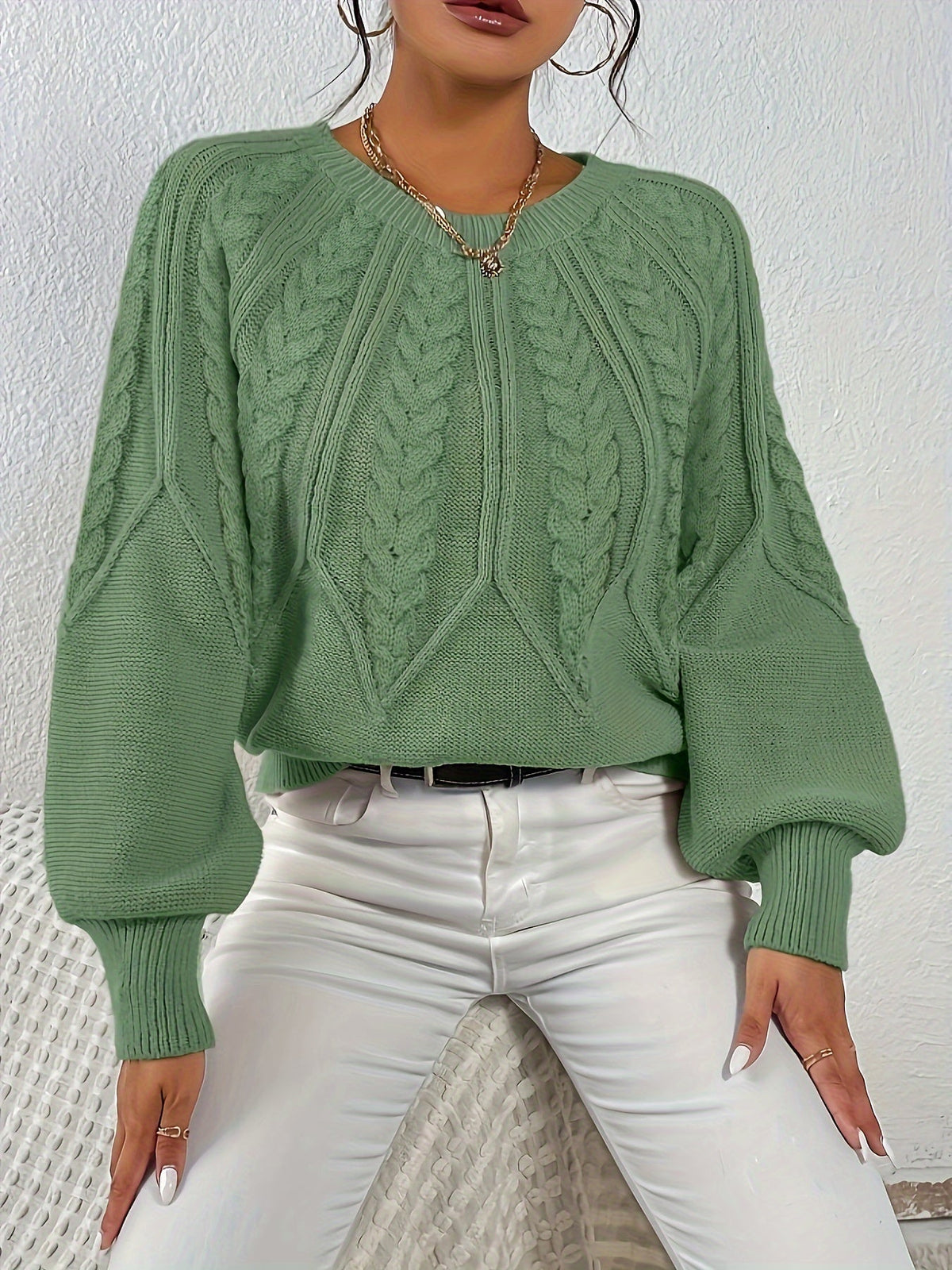 Eleanor | Relaxed Cable-Knit Sweater