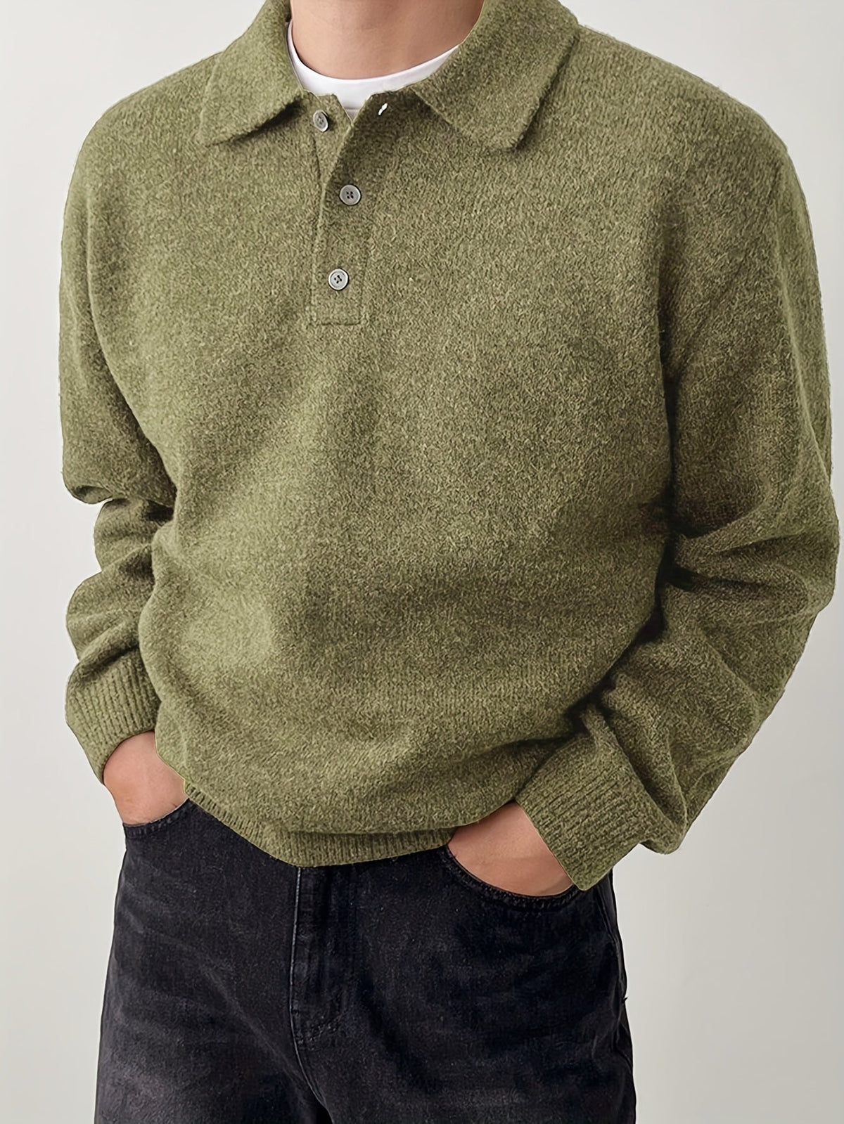 Landon | Refined Polo Collar Sweater