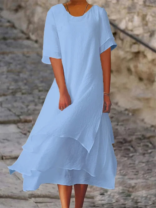 Beatrix | Flowing Layered Midi Dress