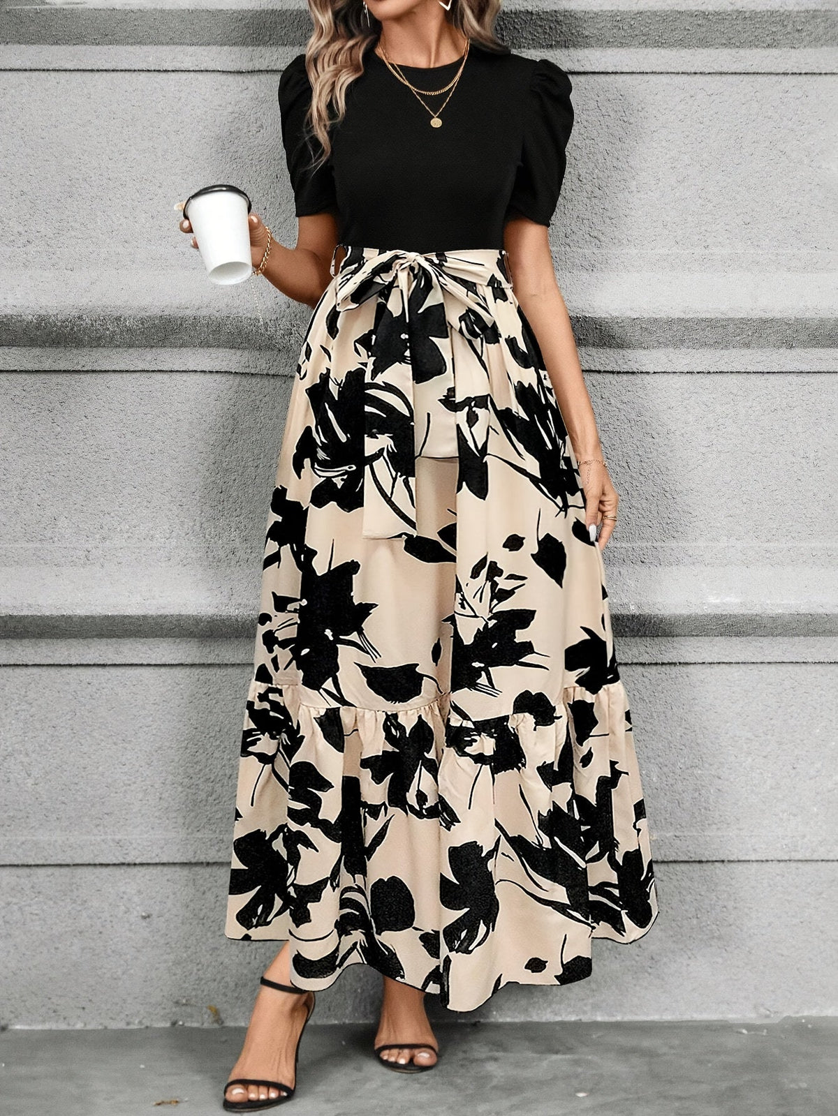 Helena | Printed Tiered Maxi Dress