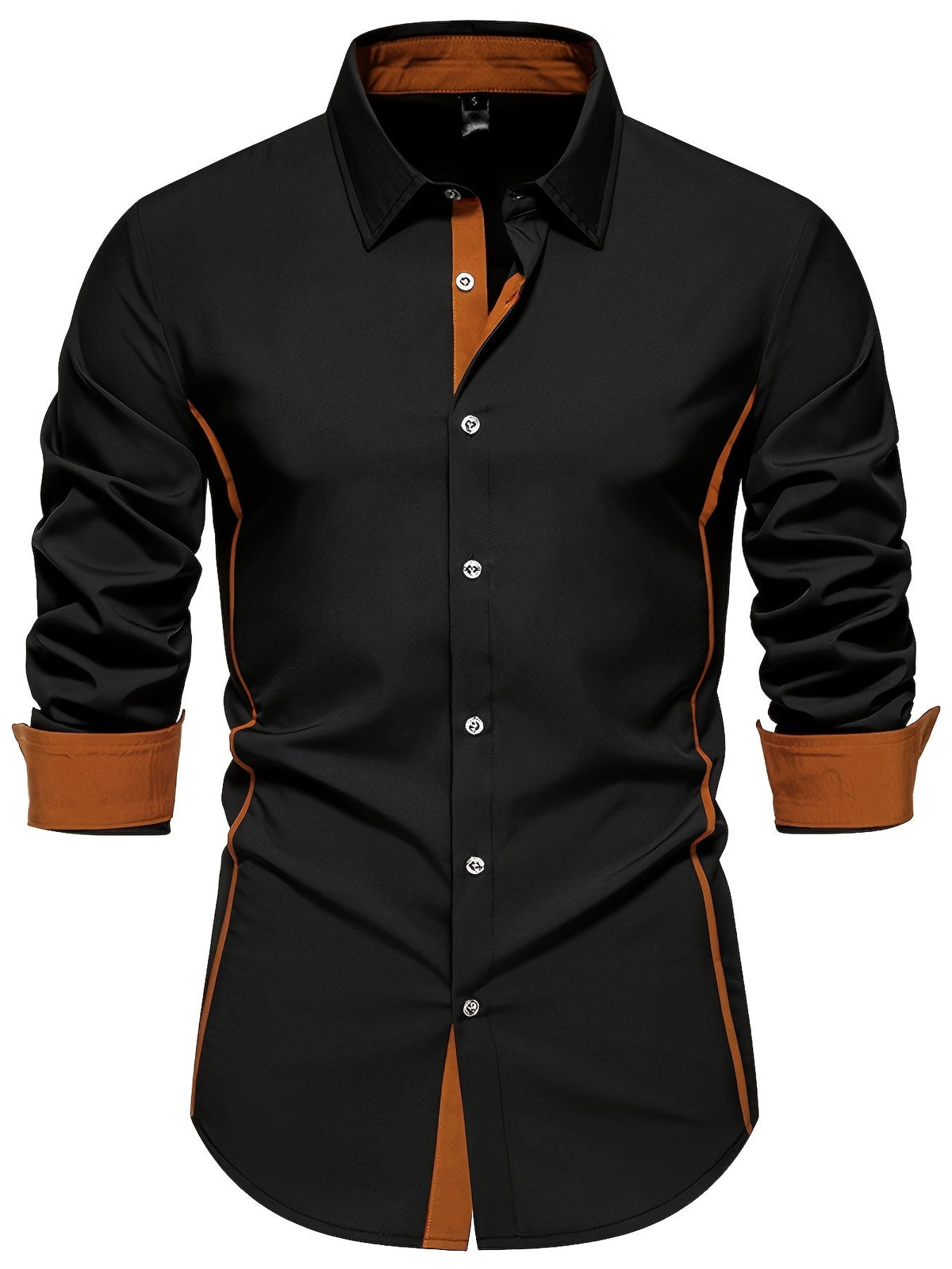 Anthony | Contrast Trim Button-Up Shirt