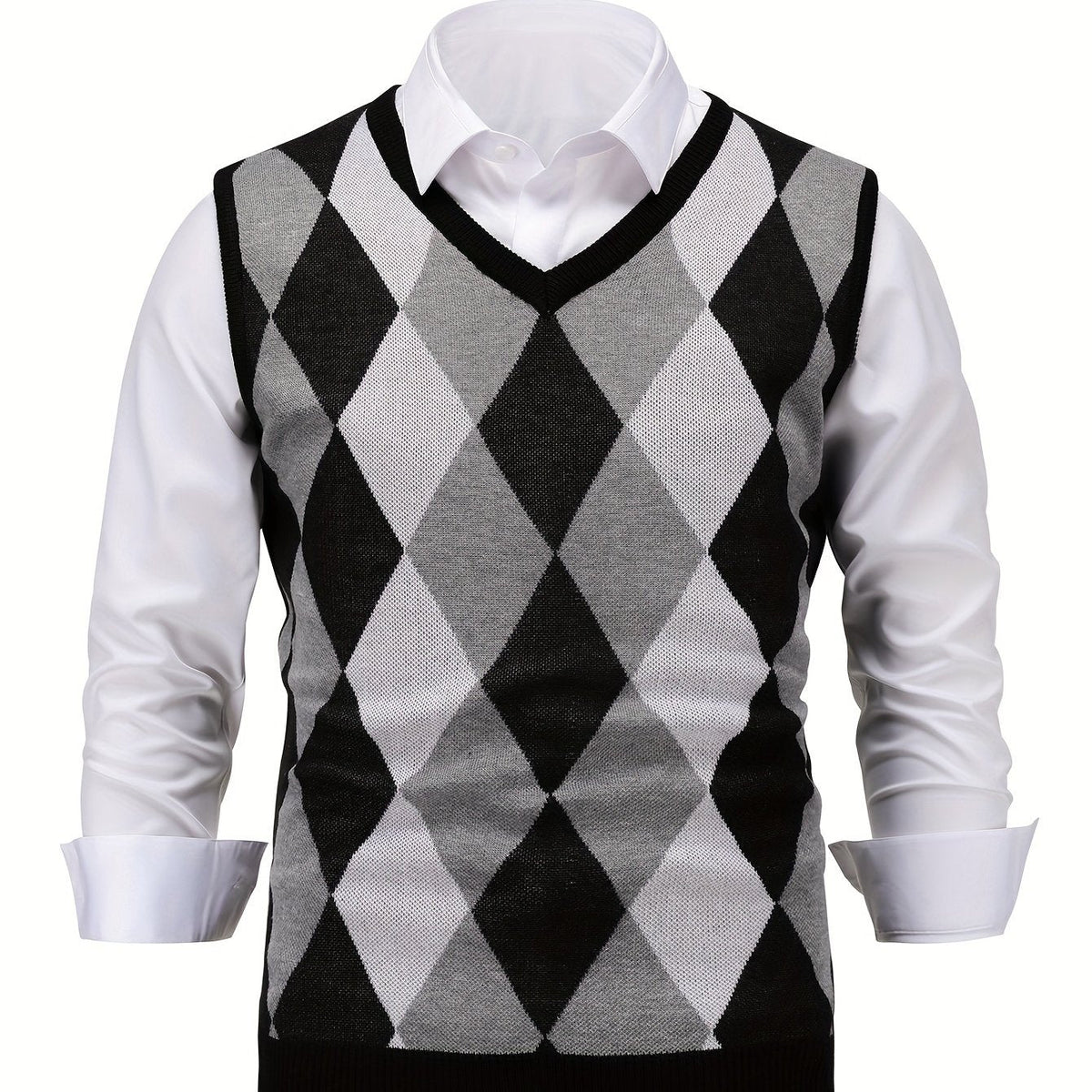 Chandler | Classic Argyle Sweater Vest