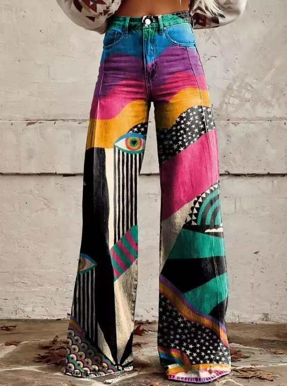 Kelly | Elegant Flared Pants Boho Chic Pants
