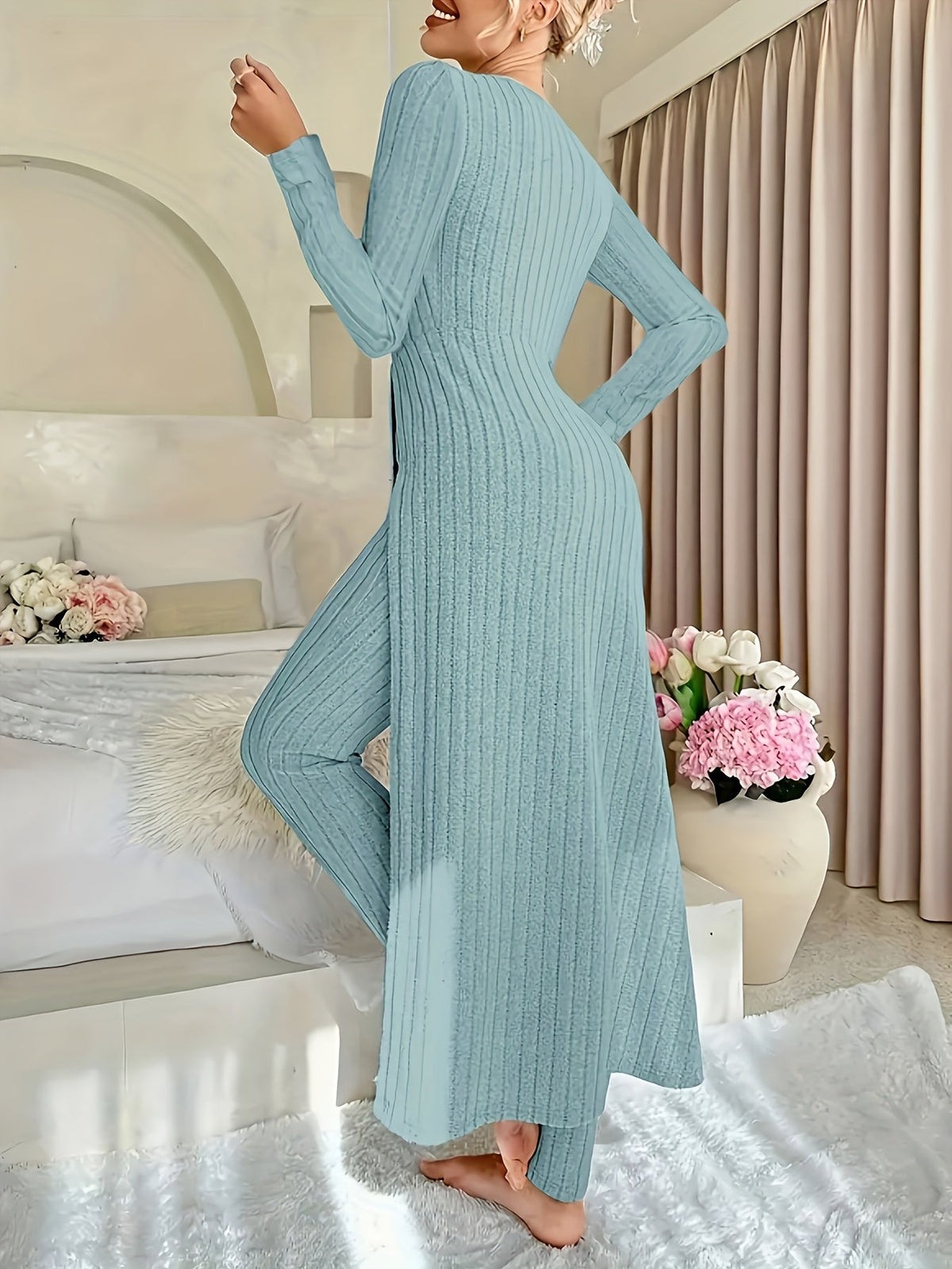 Marina | Ribbed Lounge Two-Piece Set