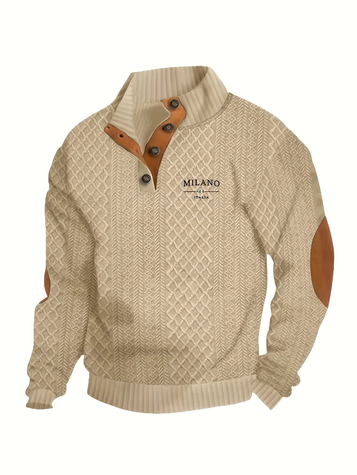Lorenzo | Textured Stand-Collar Sweater
