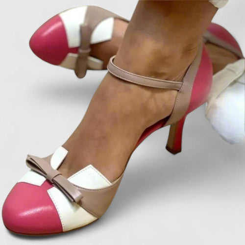 Alana | Comfortable Color Block Heels