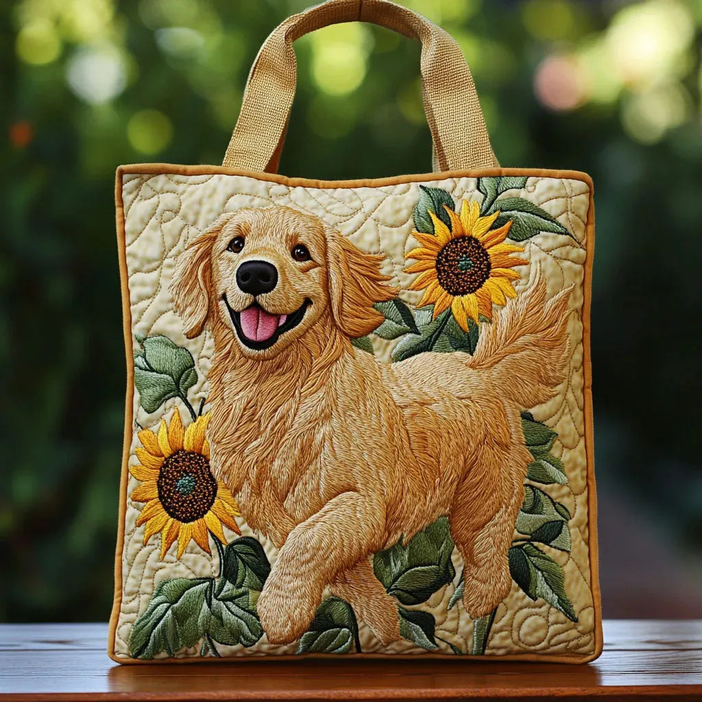Cheryl | Stylish Dog Floral Art Tote Bag