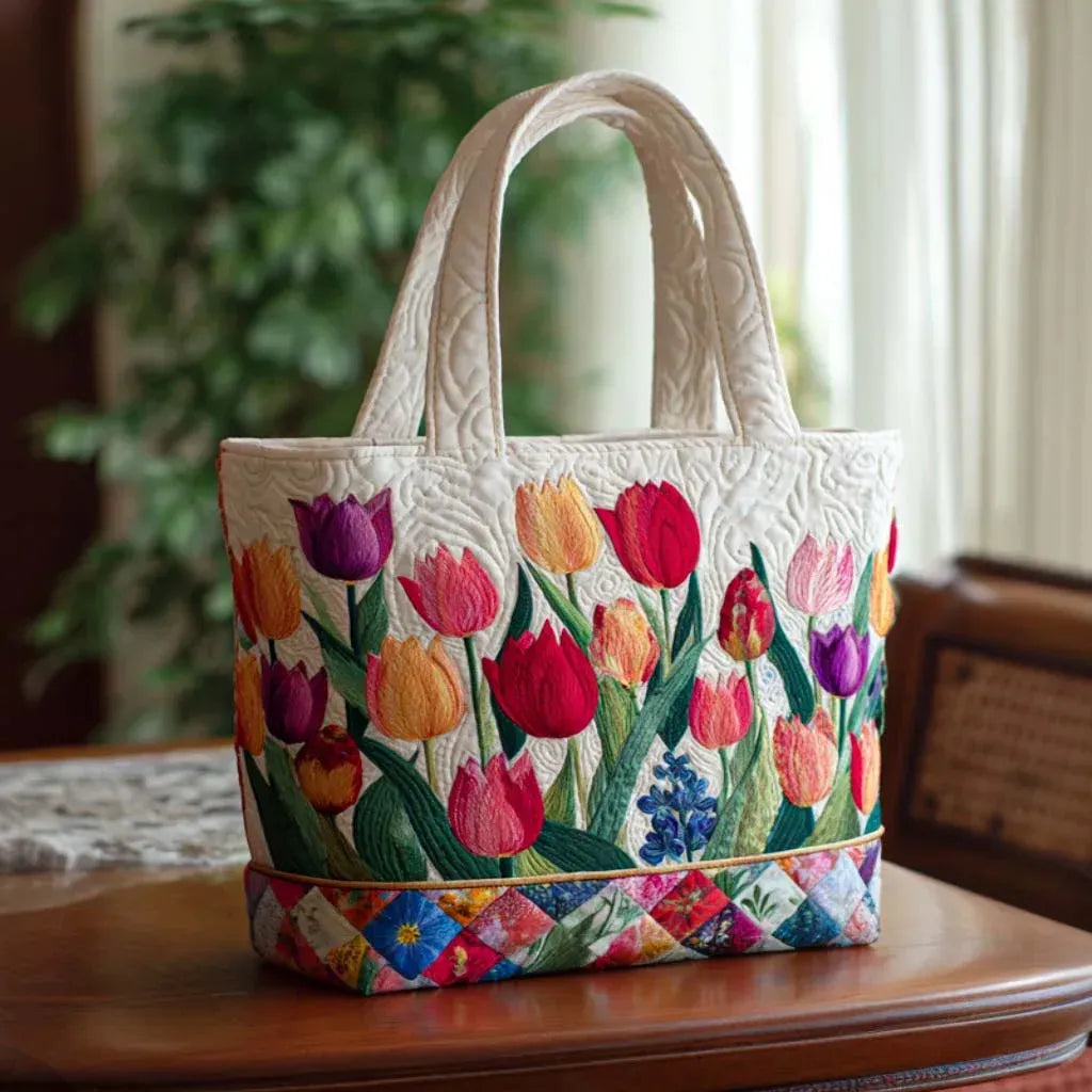 Jessica | Floral Rose Colored Tote Bag
