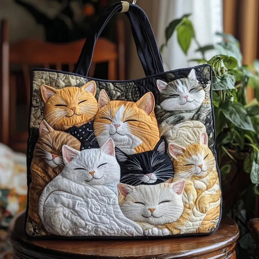 Cathy | Adorable Cat Art Tote Bag
