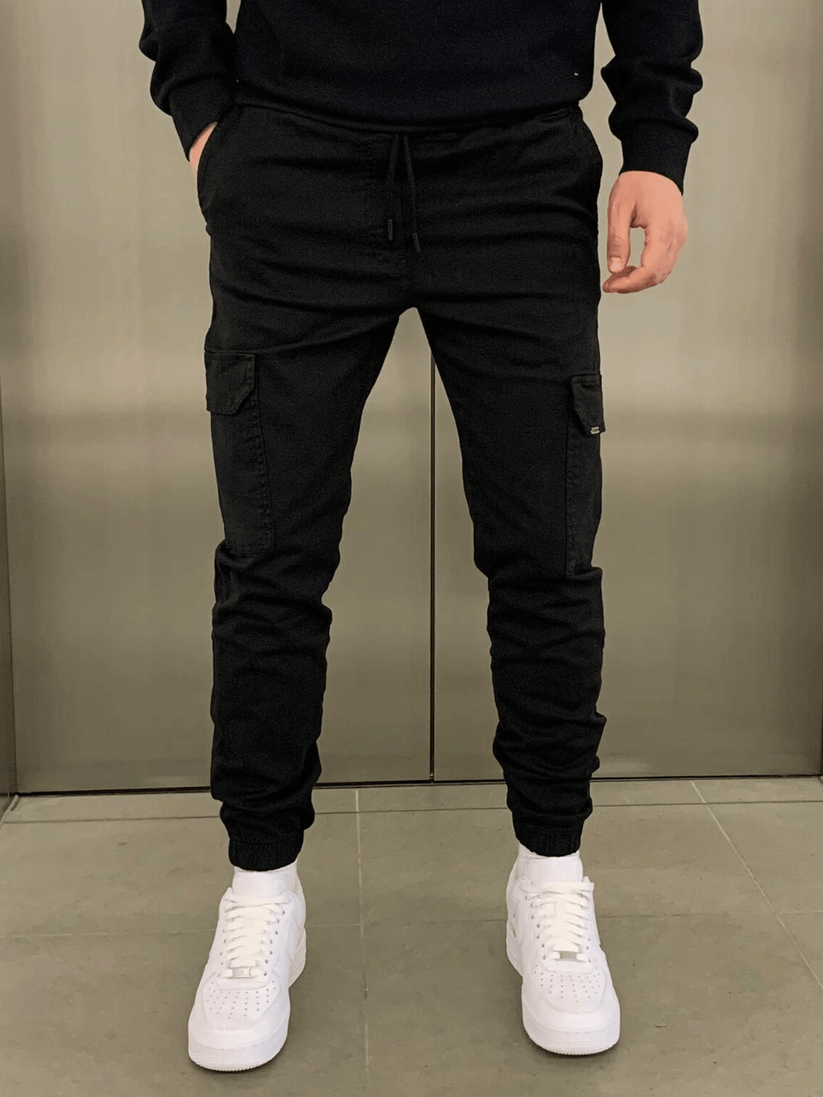 Marcus | Sleek Tie-Waist Cargo Pants