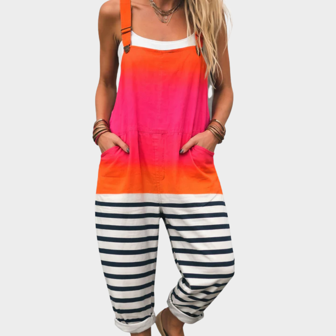 Irene | Comfortable Multicolor Art Jumpsuit