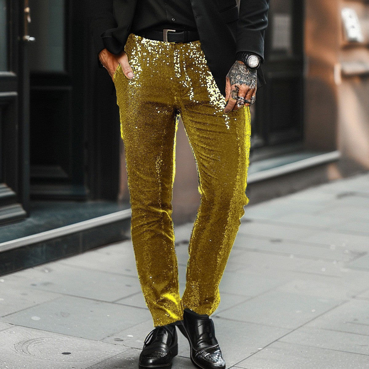 Byron | Shimmering Statement Pants