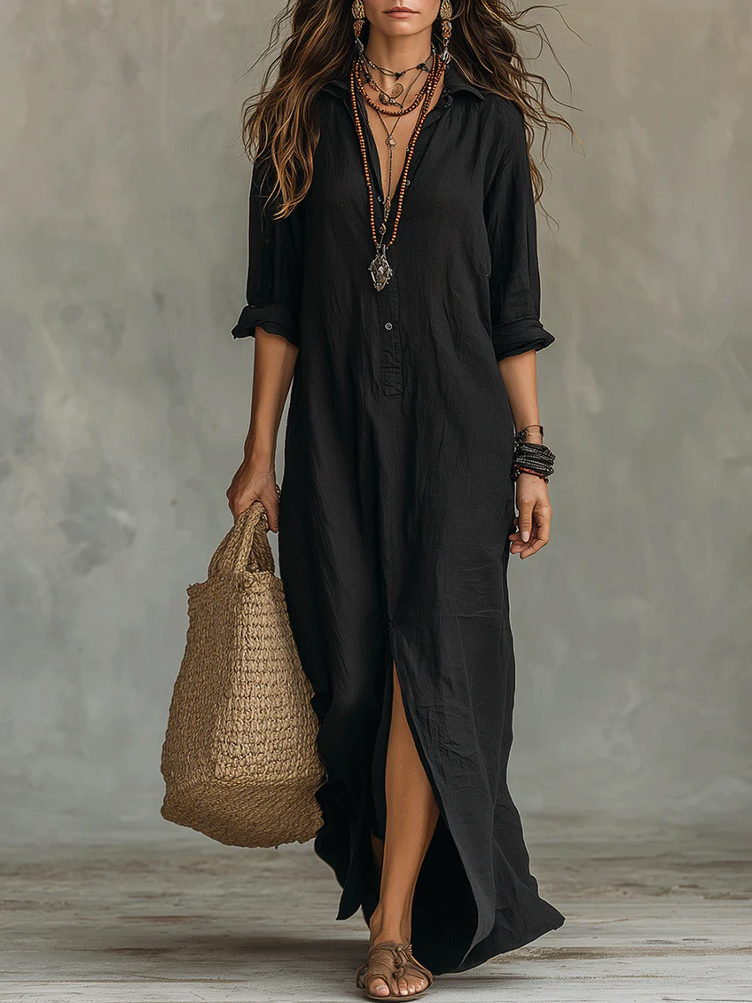 Shirley | Elegant Silhouette Flattering Maxi Dress