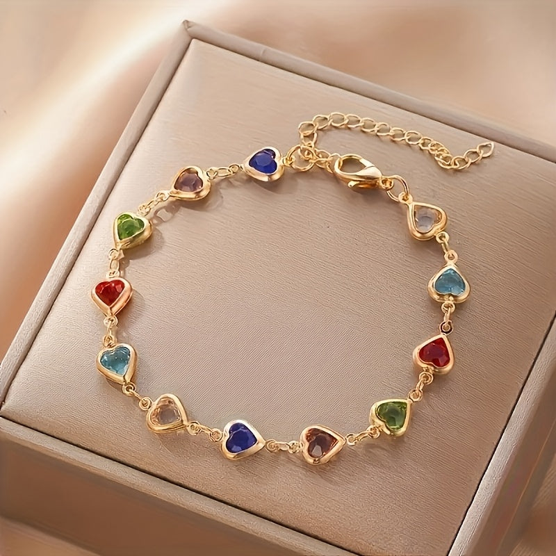 Gail | Stylish Multicolor Heart Shape Bracelet