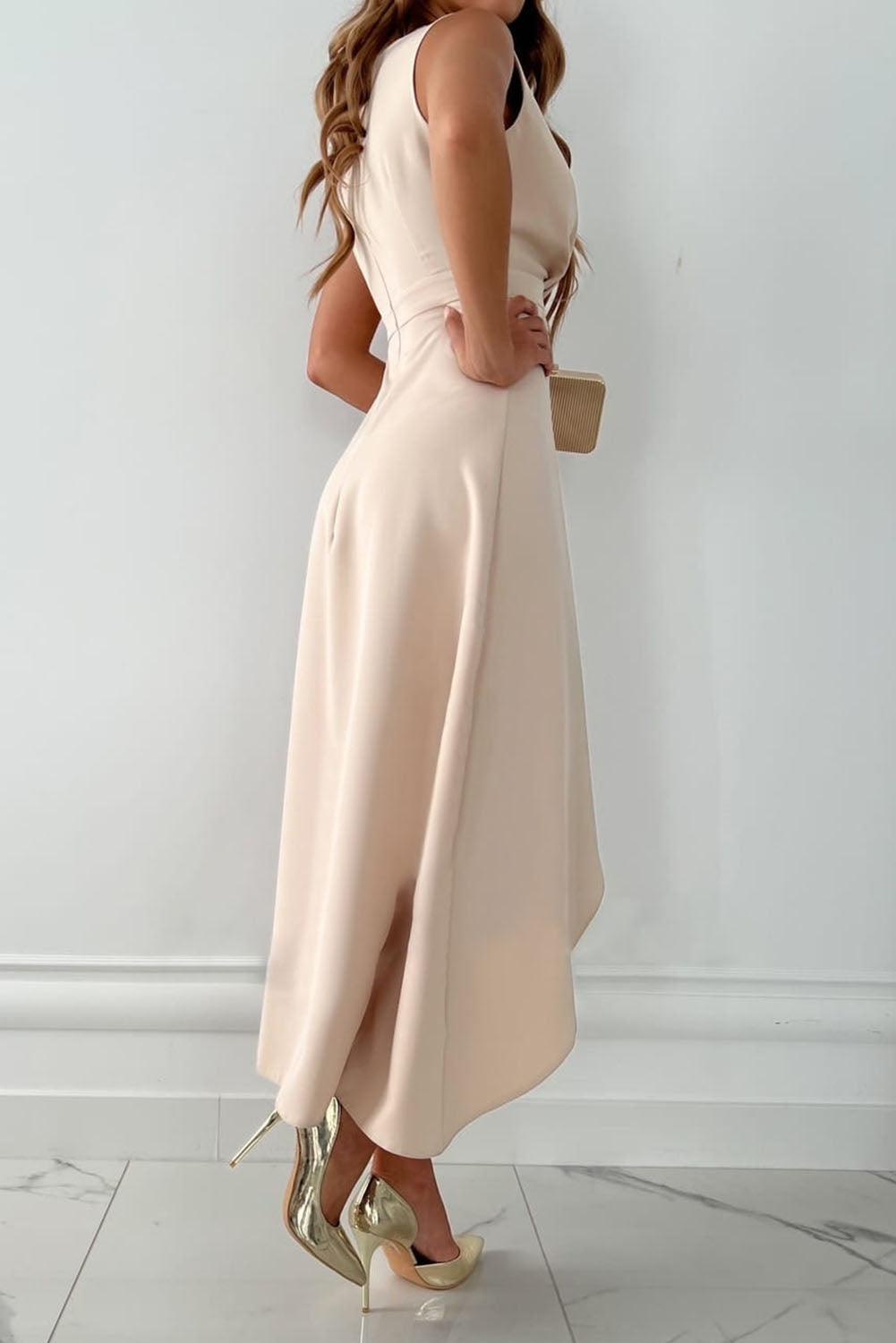 Isabella | Sleeveless Wrap V-Neck Maxi Dress