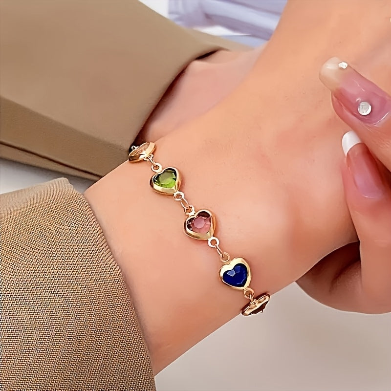 Gail | Stylish Multicolor Heart Shape Bracelet