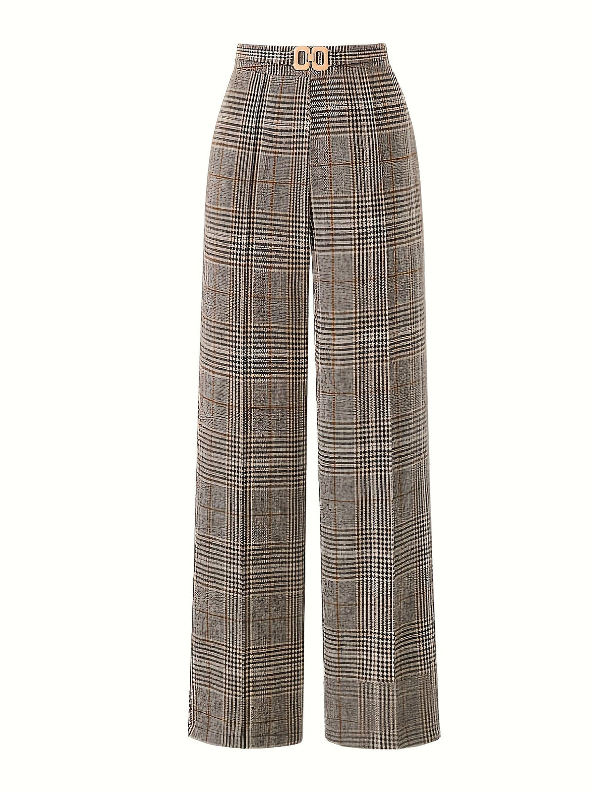 Matilda | Wide-Leg Plaid Trousers
