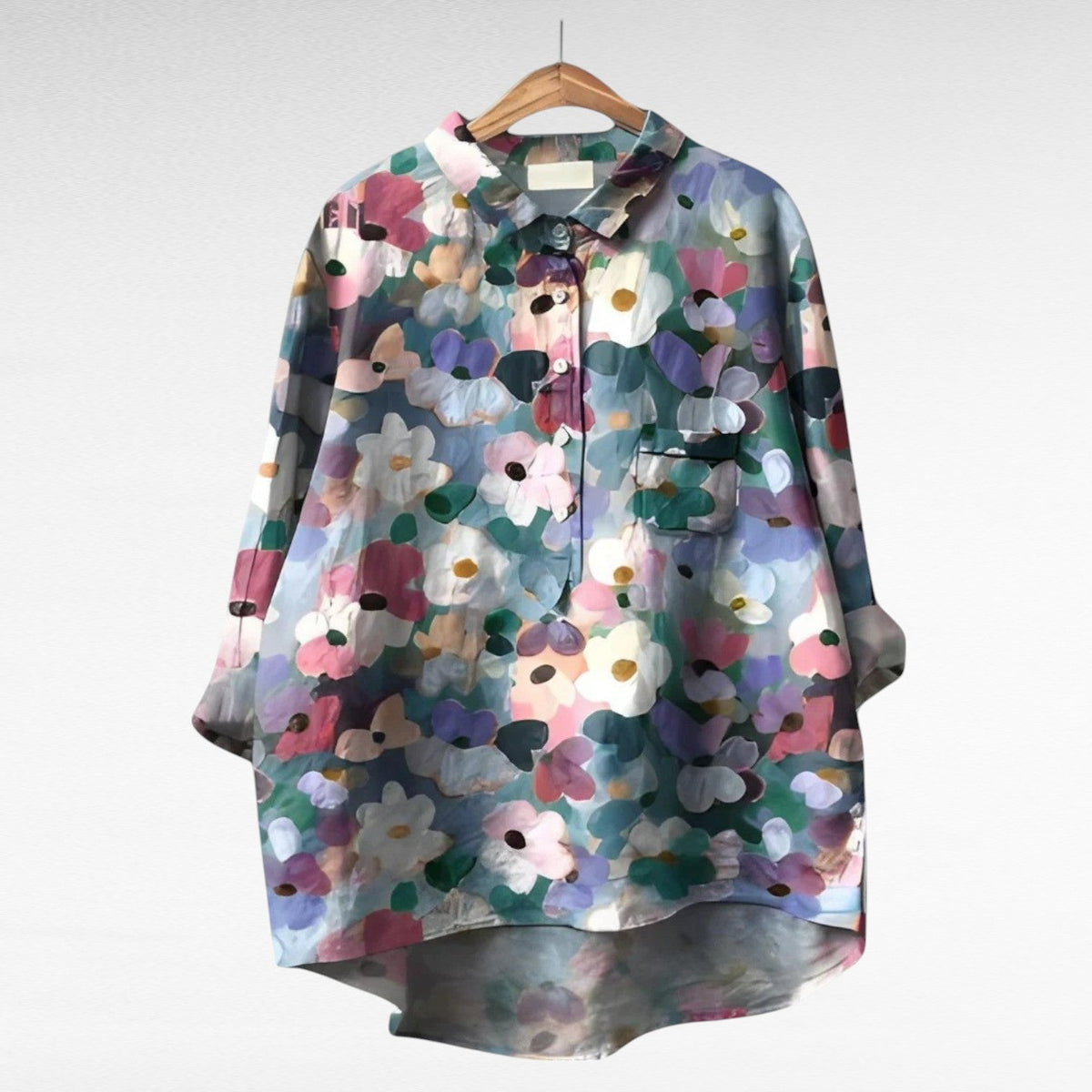 Courtney | Classic Retro Floral Blouse