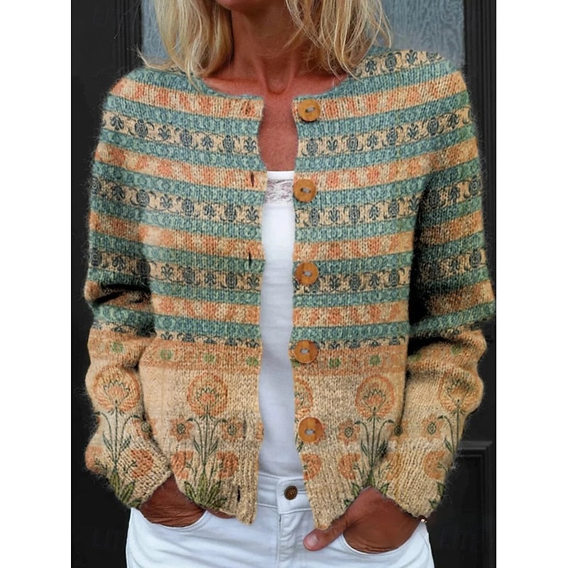 Bridget | Floral Button-Front Cardigan