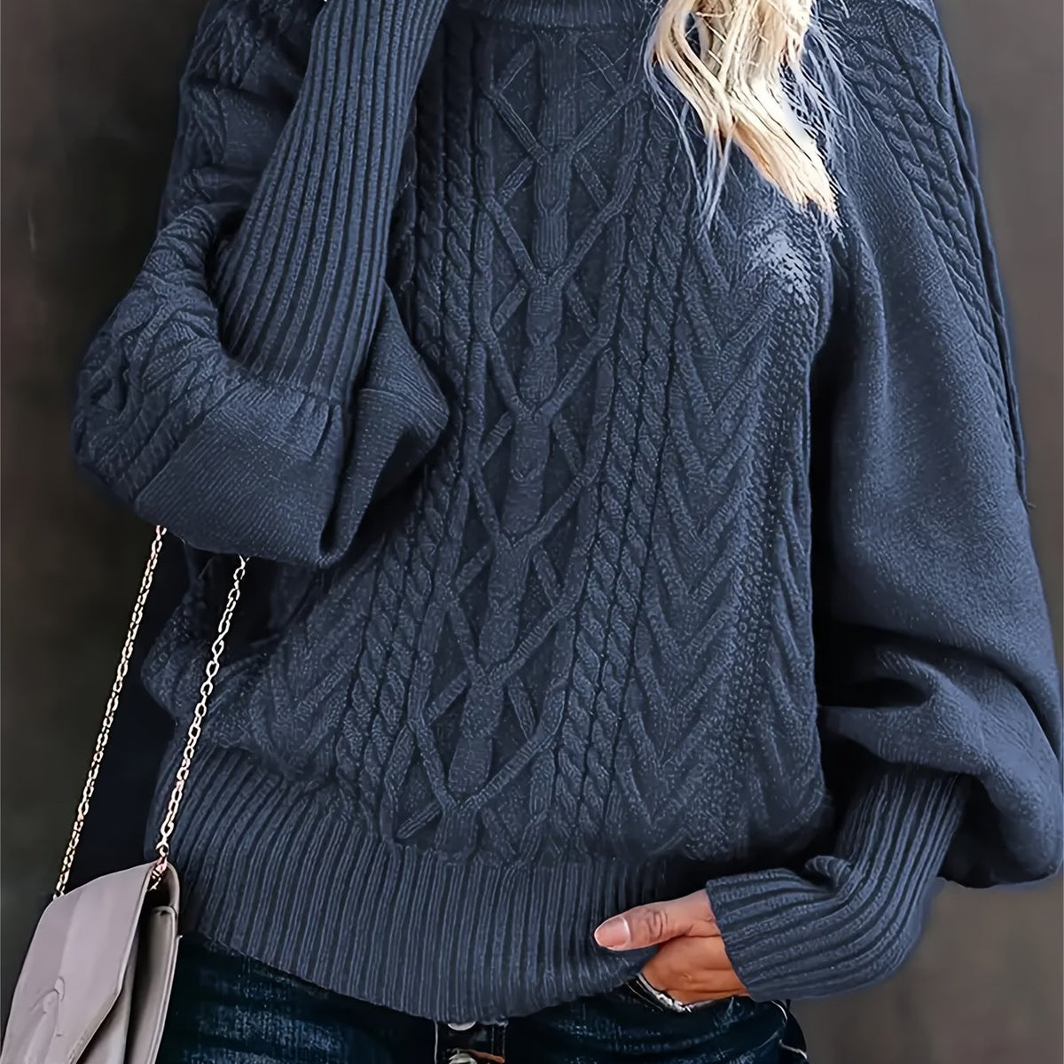 Eloise | Textured Half-Collar Sweater