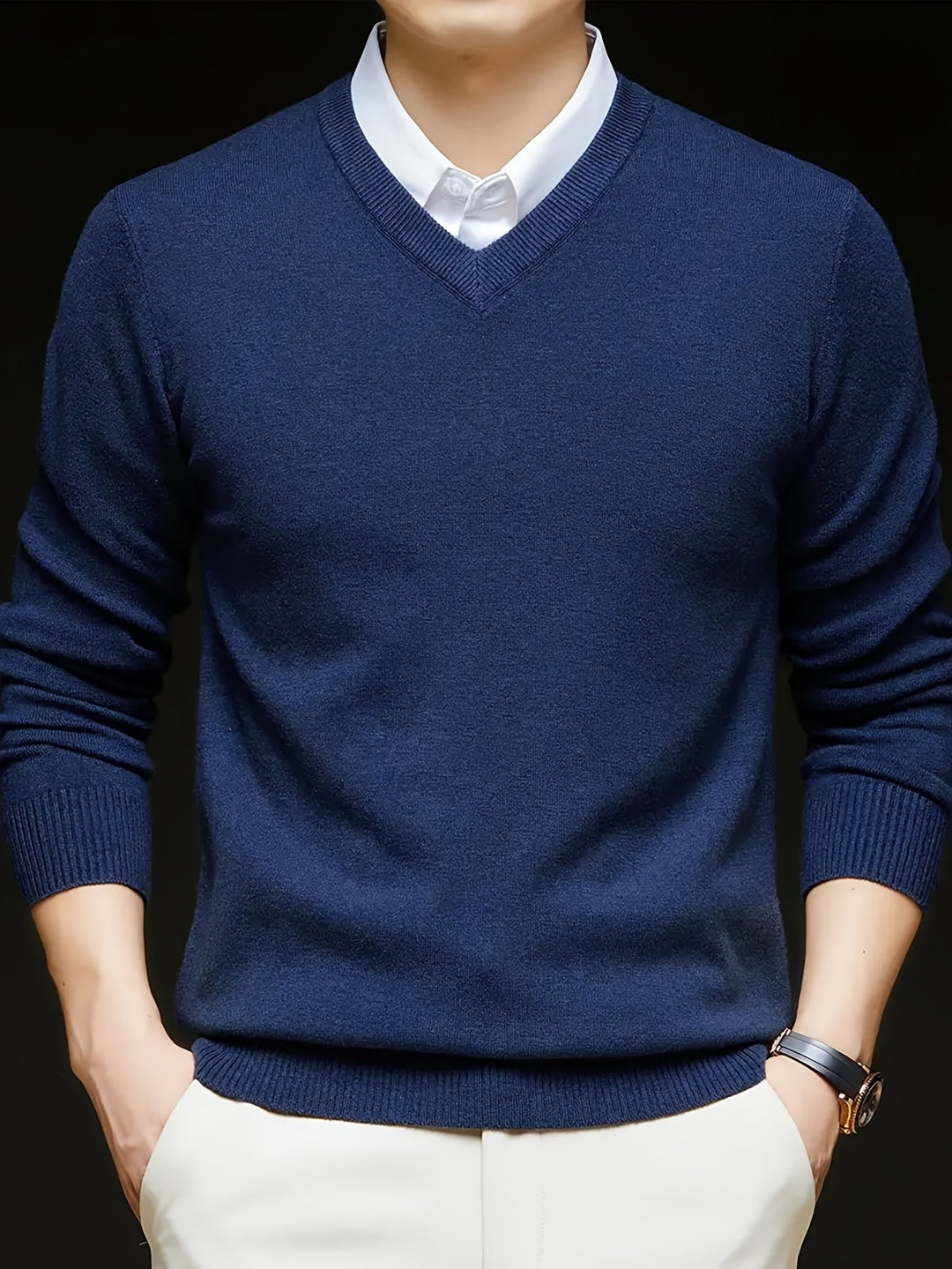 Hugh | Refined V-Neck Sweater