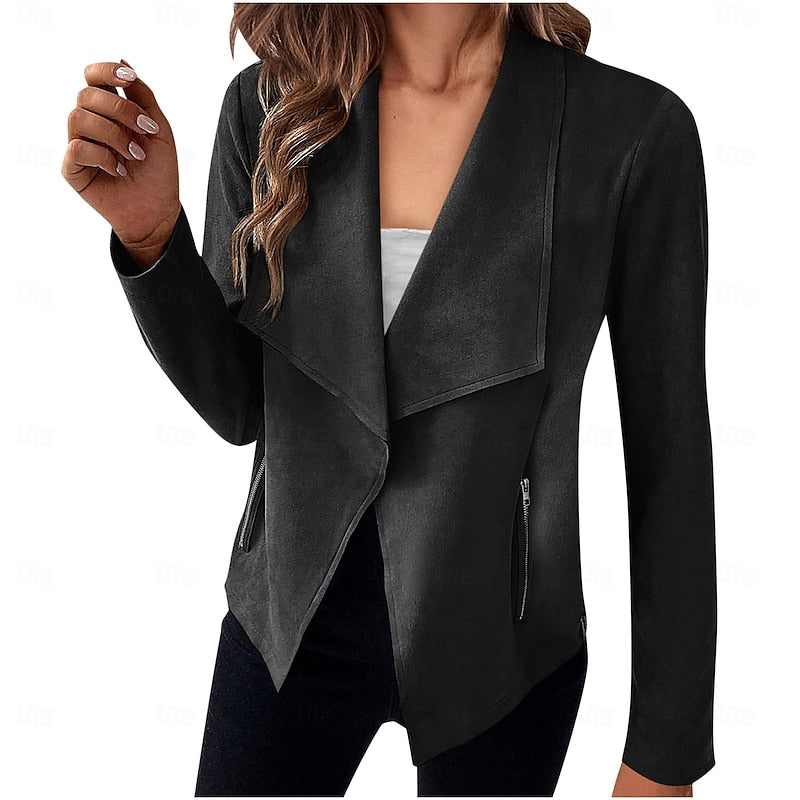 Elaine | Draped Open-Front Jacket