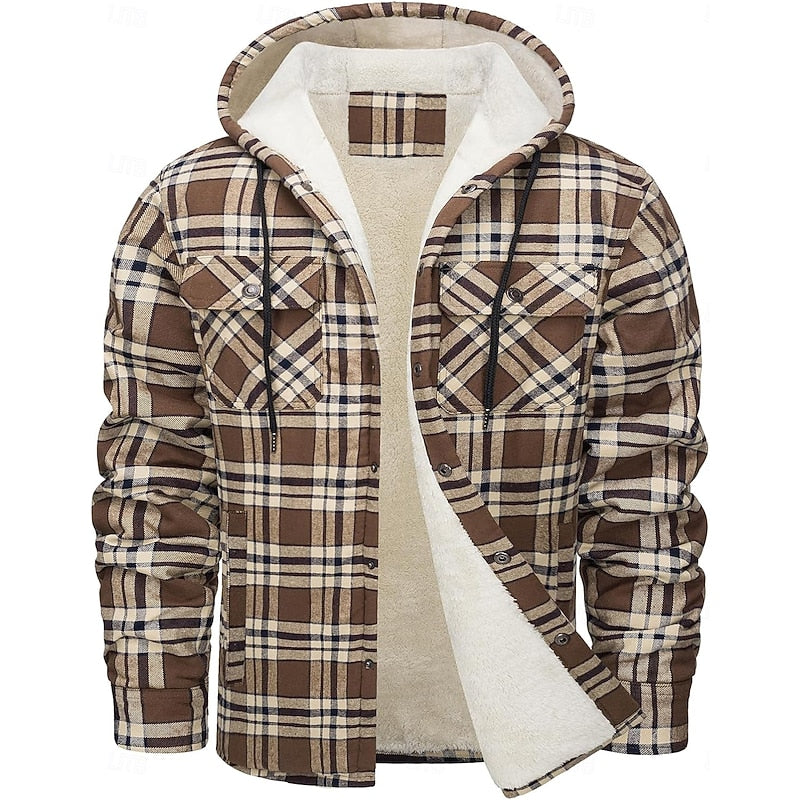 Curtis | Hooded Check Overshirt